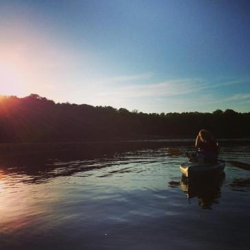 Summer camp usa kayaking lake