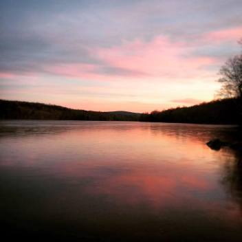 Summer Camp View Sunset Lake