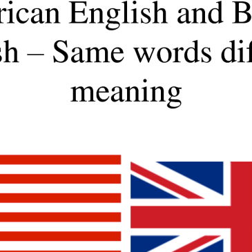 American vs English