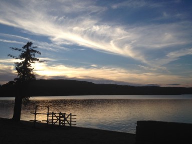 Summer Camp Lake Sunset