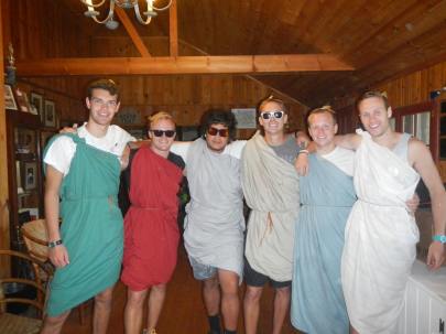 Summer Camp Toga Dress up