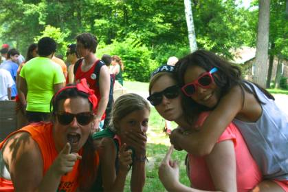Summer camp counselors campers kids