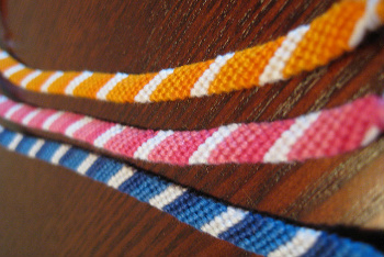 candy stripe friendships bracelet