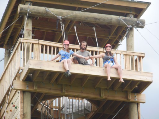 Summer Camp Counselor zip line