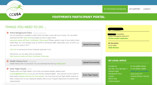 CCUSA Returner Application