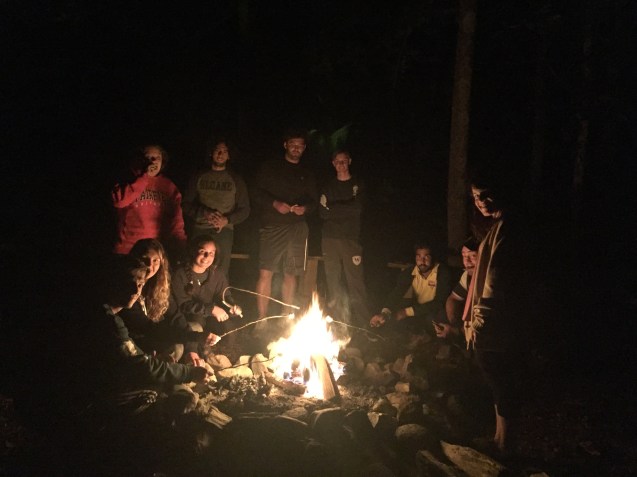 Summer camp campfire